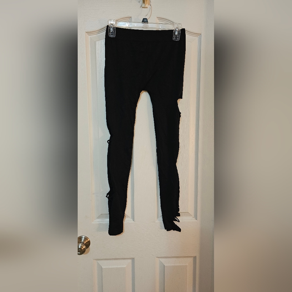 Black Ripped Leggings